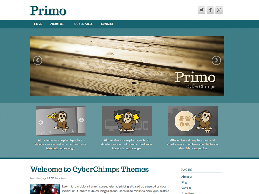 Primo Lite Preview Wordpress Theme - Rating, Reviews, Preview, Demo & Download