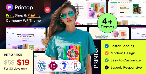 Printop Preview Wordpress Theme - Rating, Reviews, Preview, Demo & Download