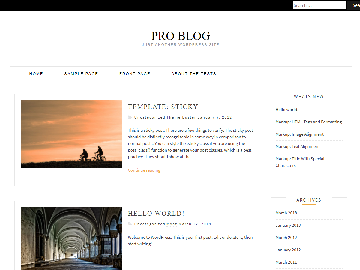 Pro Blog Preview Wordpress Theme - Rating, Reviews, Preview, Demo & Download