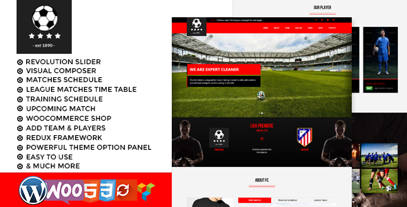 Pro Soccer Preview Wordpress Theme - Rating, Reviews, Preview, Demo & Download