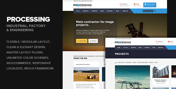 Processing Preview Wordpress Theme - Rating, Reviews, Preview, Demo & Download