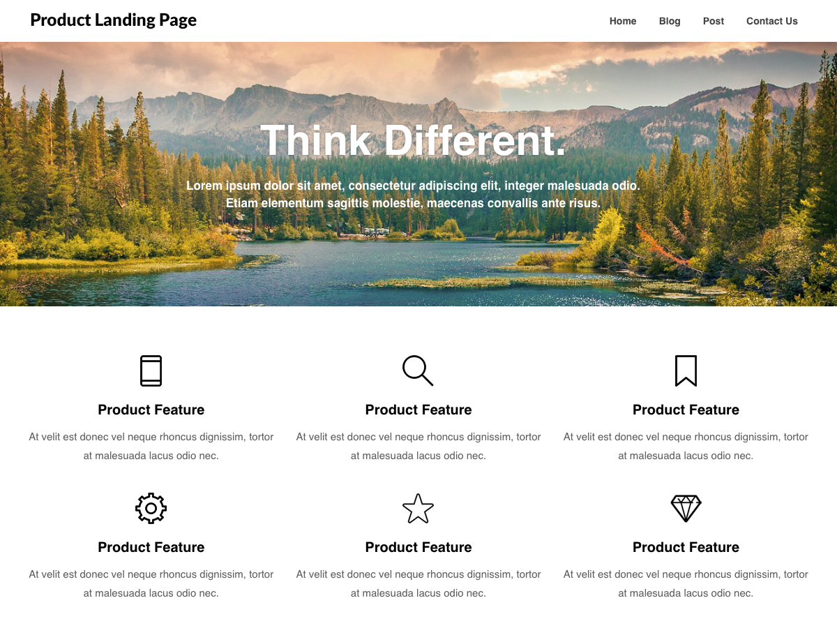 Product Landing Preview Wordpress Theme - Rating, Reviews, Preview, Demo & Download