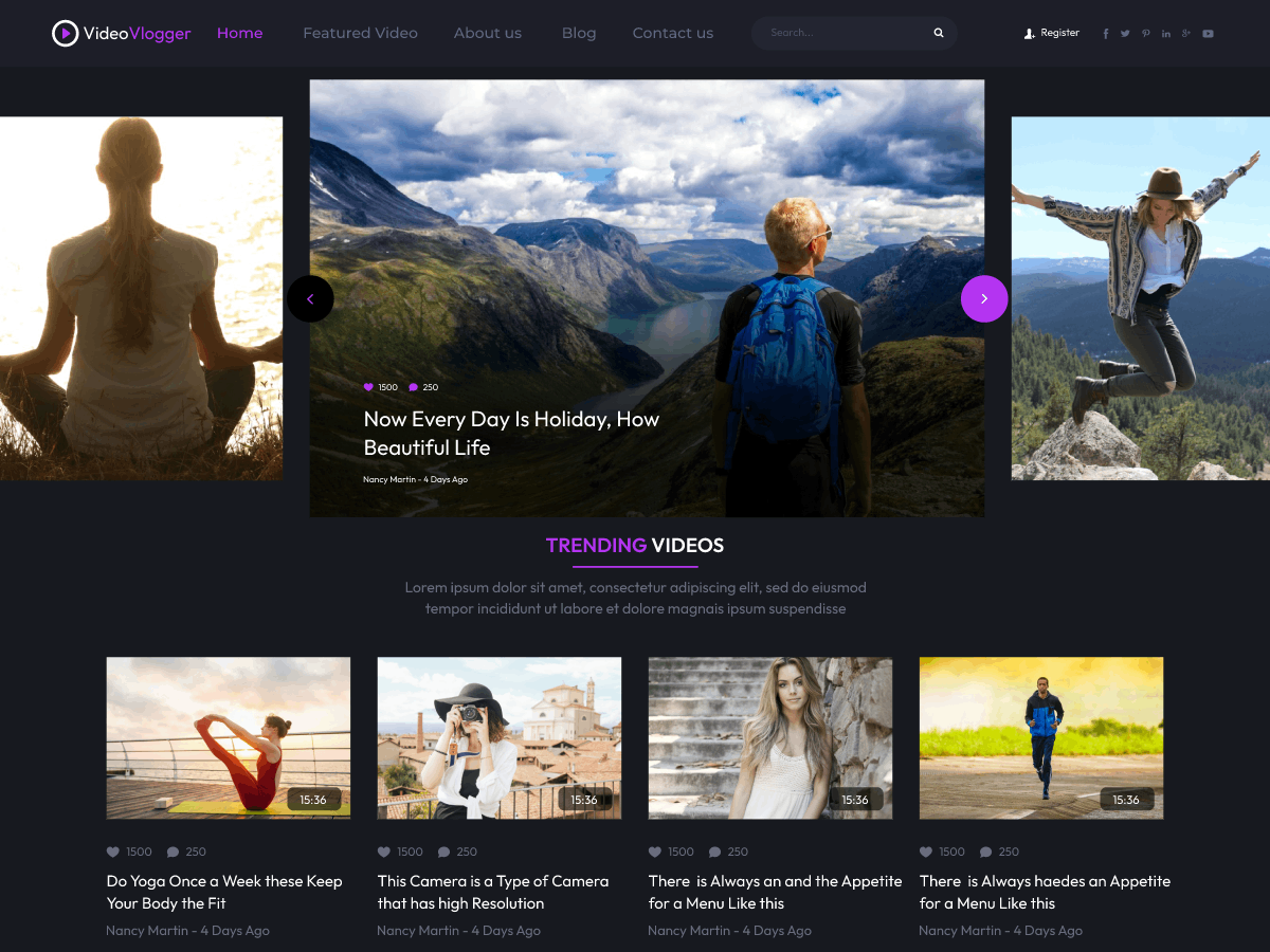 Professional Video Preview Wordpress Theme - Rating, Reviews, Preview, Demo & Download
