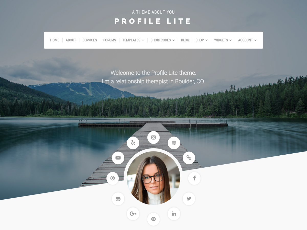 Profile Lite Preview Wordpress Theme - Rating, Reviews, Preview, Demo & Download