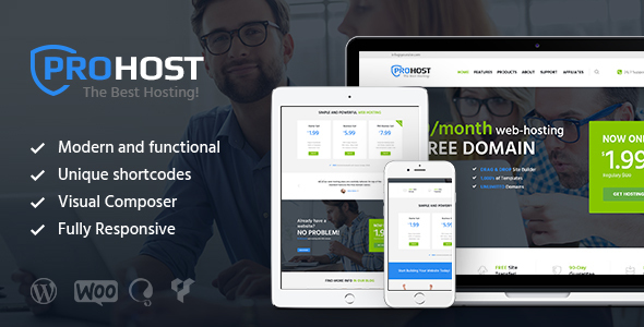 ProHost Preview Wordpress Theme - Rating, Reviews, Preview, Demo & Download