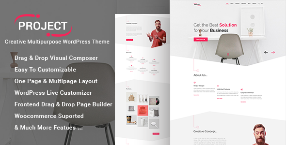 Project Preview Wordpress Theme - Rating, Reviews, Preview, Demo & Download
