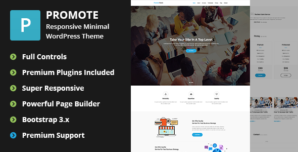 Promote Preview Wordpress Theme - Rating, Reviews, Preview, Demo & Download