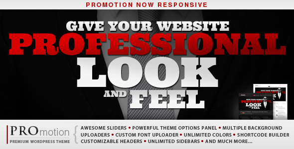 ProMotion Responsive Preview Wordpress Theme - Rating, Reviews, Preview, Demo & Download