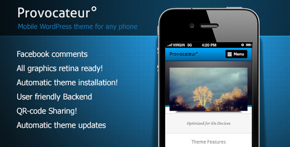 Provocateur Preview Wordpress Theme - Rating, Reviews, Preview, Demo & Download