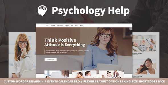Psychology Help Preview Wordpress Theme - Rating, Reviews, Preview, Demo & Download