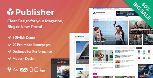 Publisher Preview Wordpress Theme - Rating, Reviews, Preview, Demo & Download
