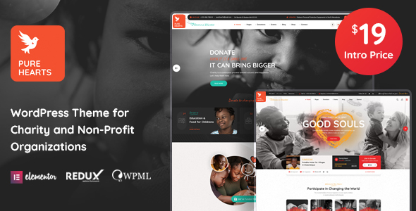 Pure Hearts Preview Wordpress Theme - Rating, Reviews, Preview, Demo & Download