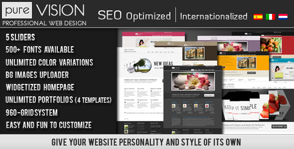 PureVISION WordPress Preview Wordpress Theme - Rating, Reviews, Preview, Demo & Download