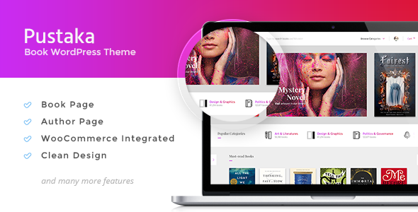 Pustaka Preview Wordpress Theme - Rating, Reviews, Preview, Demo & Download