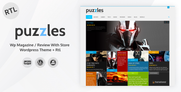Puzzles Preview Wordpress Theme - Rating, Reviews, Preview, Demo & Download