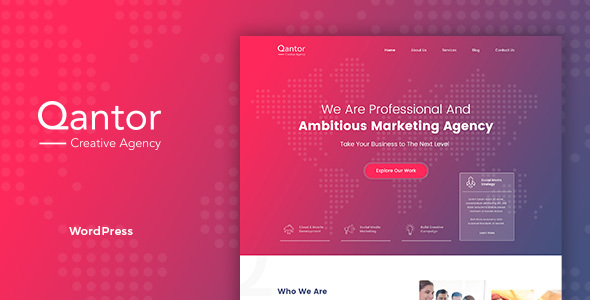 Qantor Preview Wordpress Theme - Rating, Reviews, Preview, Demo & Download