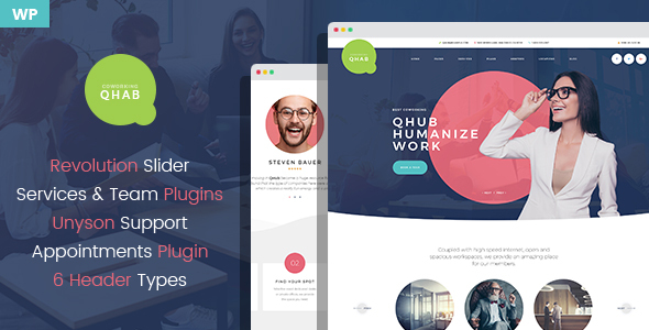 Qhab Preview Wordpress Theme - Rating, Reviews, Preview, Demo & Download