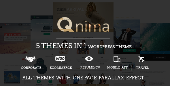 Qnima Preview Wordpress Theme - Rating, Reviews, Preview, Demo & Download