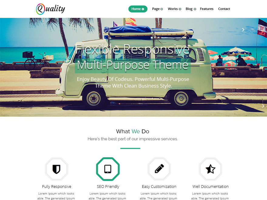 Quality Green Preview Wordpress Theme - Rating, Reviews, Preview, Demo & Download