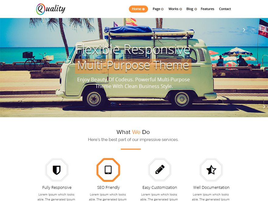 Quality Orange Preview Wordpress Theme - Rating, Reviews, Preview, Demo & Download