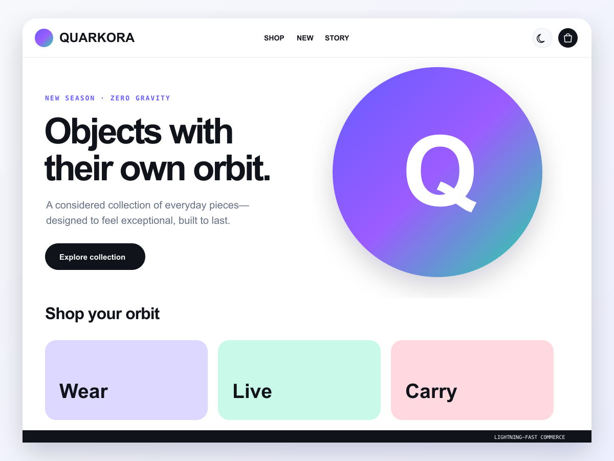 Quarkora Preview Wordpress Theme - Rating, Reviews, Preview, Demo & Download