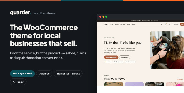 Quartier Preview Wordpress Theme - Rating, Reviews, Preview, Demo & Download