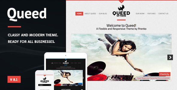 Queed Preview Wordpress Theme - Rating, Reviews, Preview, Demo & Download