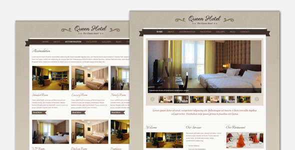 Queen Hotel Preview Wordpress Theme - Rating, Reviews, Preview, Demo & Download