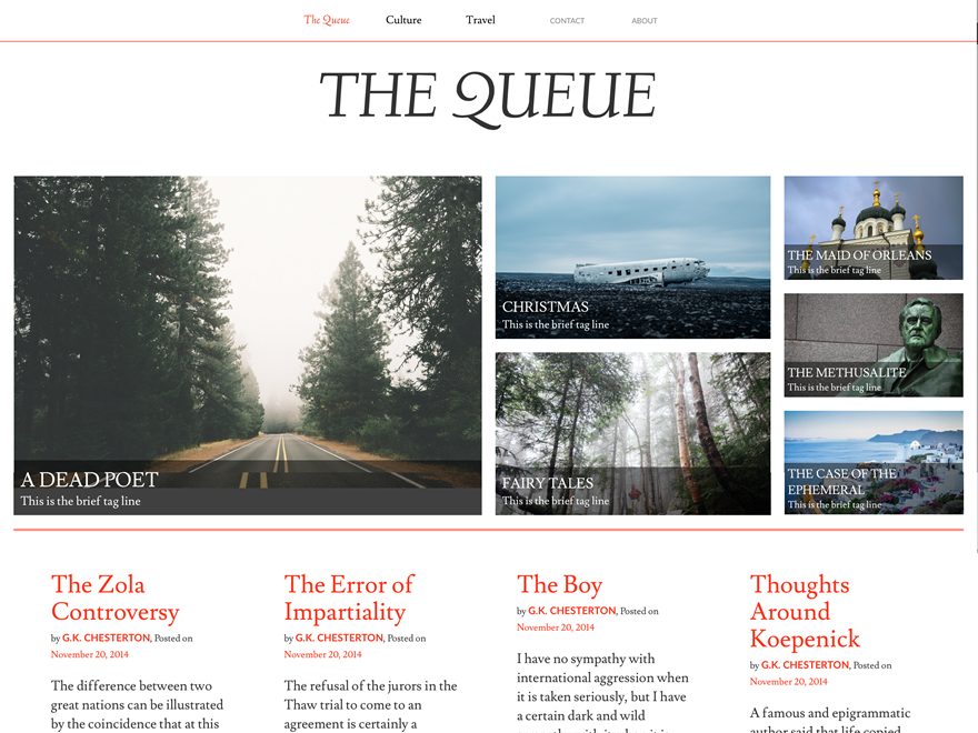Queue Preview Wordpress Theme - Rating, Reviews, Preview, Demo & Download