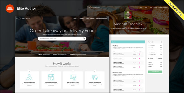 QuickFood Preview Wordpress Theme - Rating, Reviews, Preview, Demo & Download