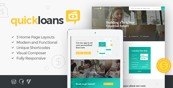 QuickLoans Preview Wordpress Theme - Rating, Reviews, Preview, Demo & Download