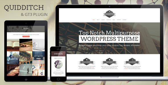 Quidditch Preview Wordpress Theme - Rating, Reviews, Preview, Demo & Download