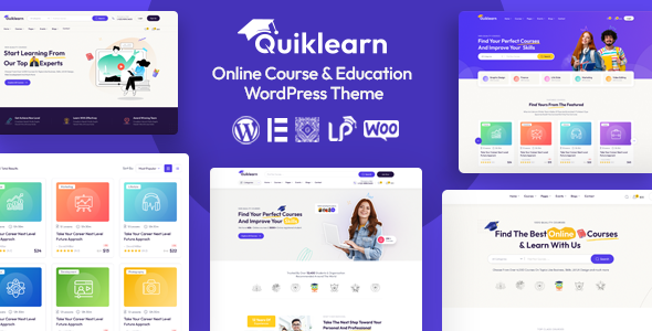 Quiklearn Preview Wordpress Theme - Rating, Reviews, Preview, Demo & Download