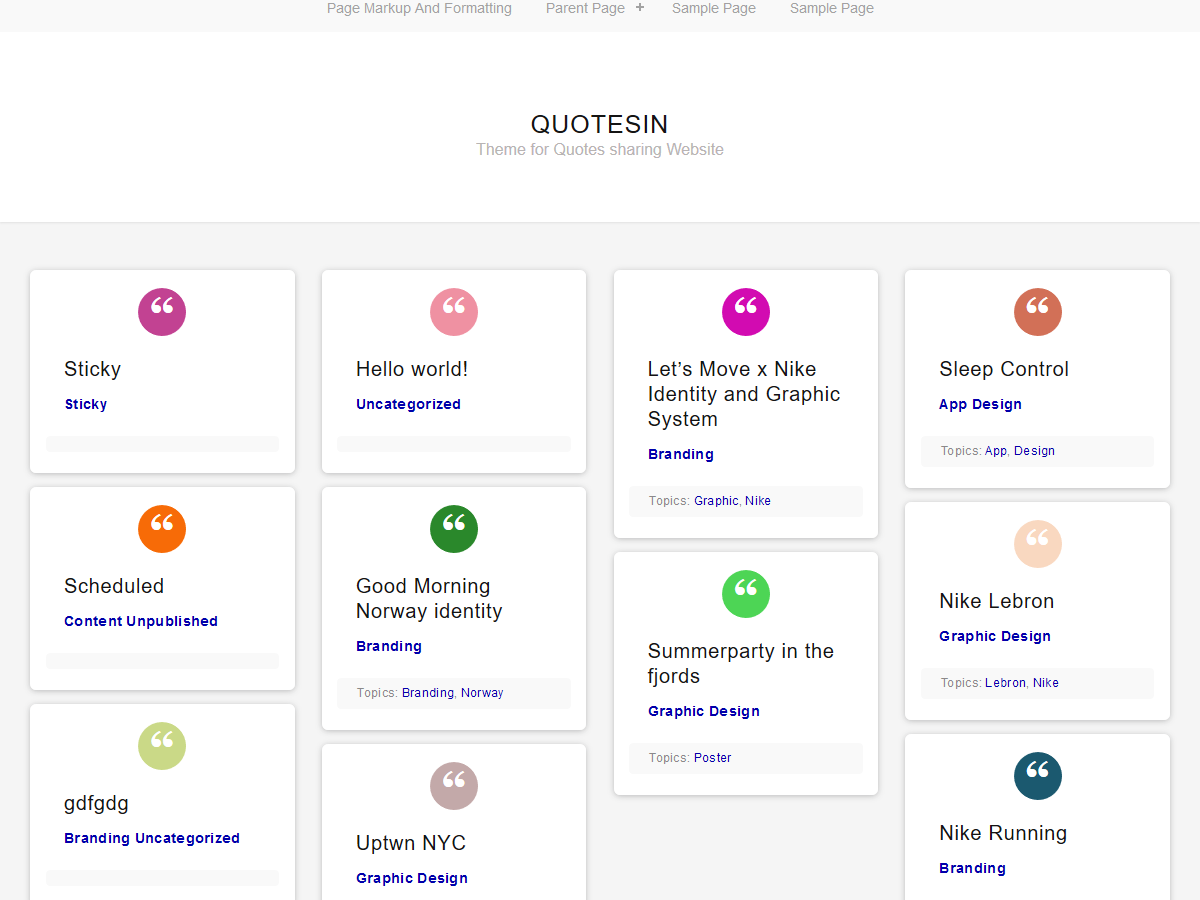 QuotesIn Preview Wordpress Theme - Rating, Reviews, Preview, Demo & Download
