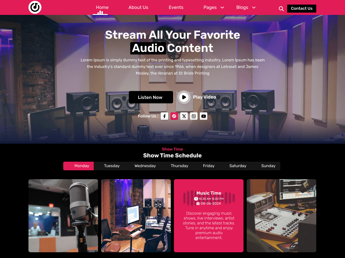 Radio Jockey Preview Wordpress Theme - Rating, Reviews, Preview, Demo & Download