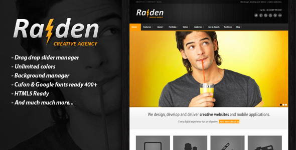 RAIDEN Preview Wordpress Theme - Rating, Reviews, Preview, Demo & Download