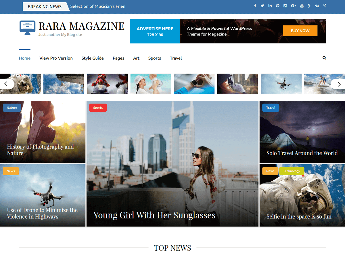 Rara Magazine Preview Wordpress Theme - Rating, Reviews, Preview, Demo & Download