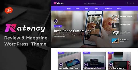 Ratency Preview Wordpress Theme - Rating, Reviews, Preview, Demo & Download