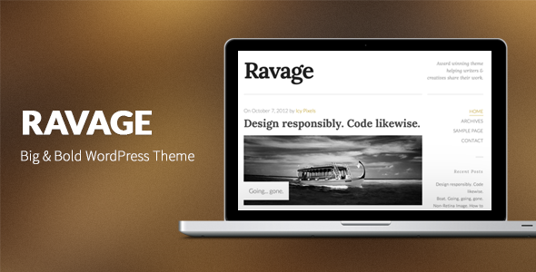 Ravage Preview Wordpress Theme - Rating, Reviews, Preview, Demo & Download