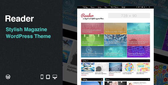 Reader Preview Wordpress Theme - Rating, Reviews, Preview, Demo & Download