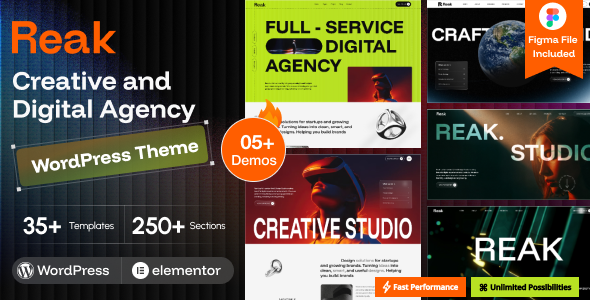 Reak Preview Wordpress Theme - Rating, Reviews, Preview, Demo & Download