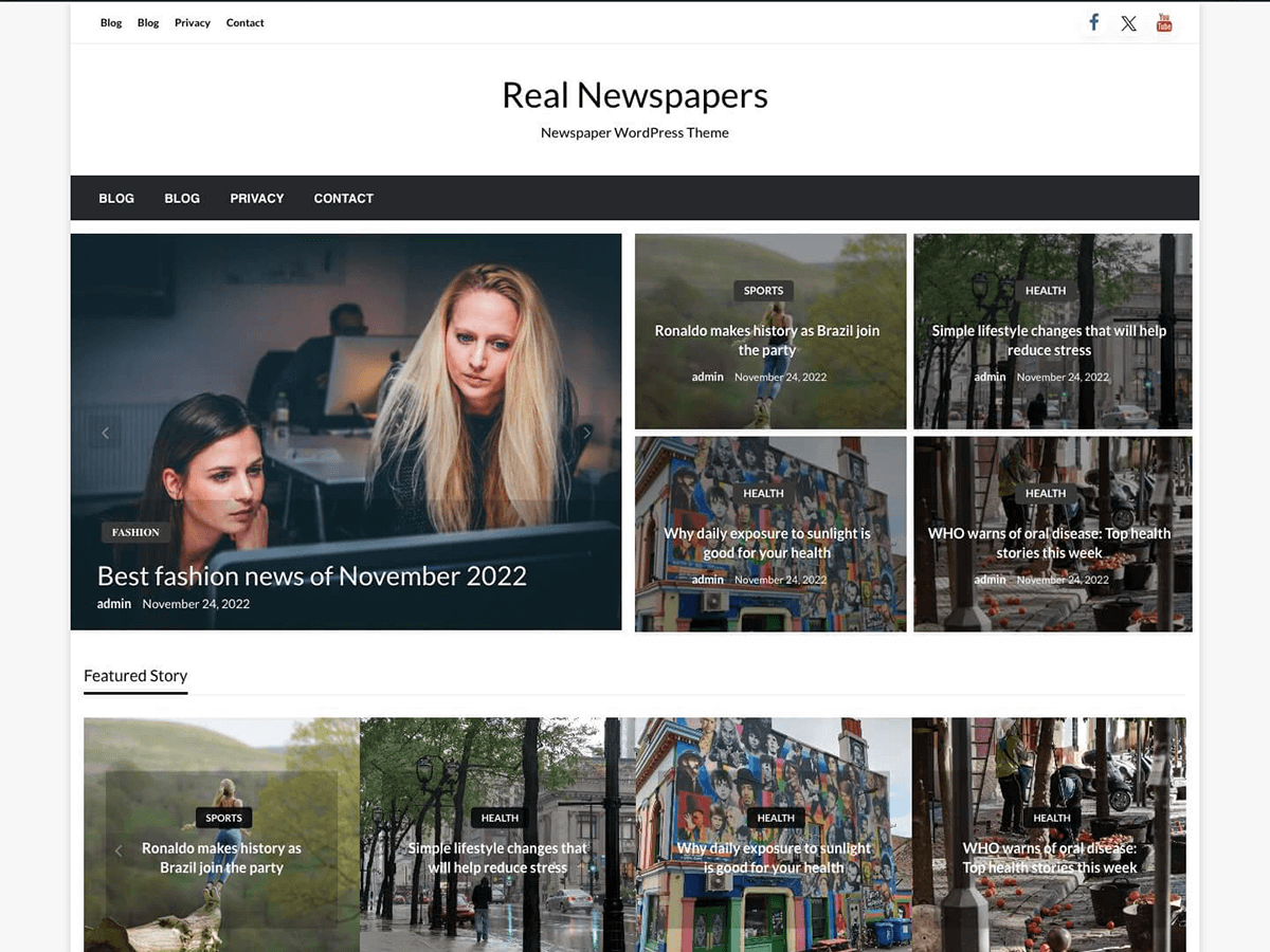 Real Newspapers Preview Wordpress Theme - Rating, Reviews, Preview, Demo & Download