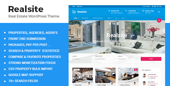 Realsite Preview Wordpress Theme - Rating, Reviews, Preview, Demo & Download