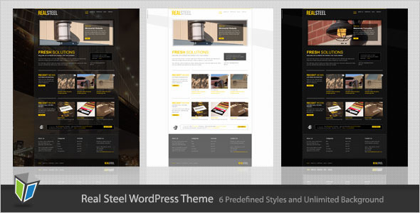RealSteel Preview Wordpress Theme - Rating, Reviews, Preview, Demo & Download
