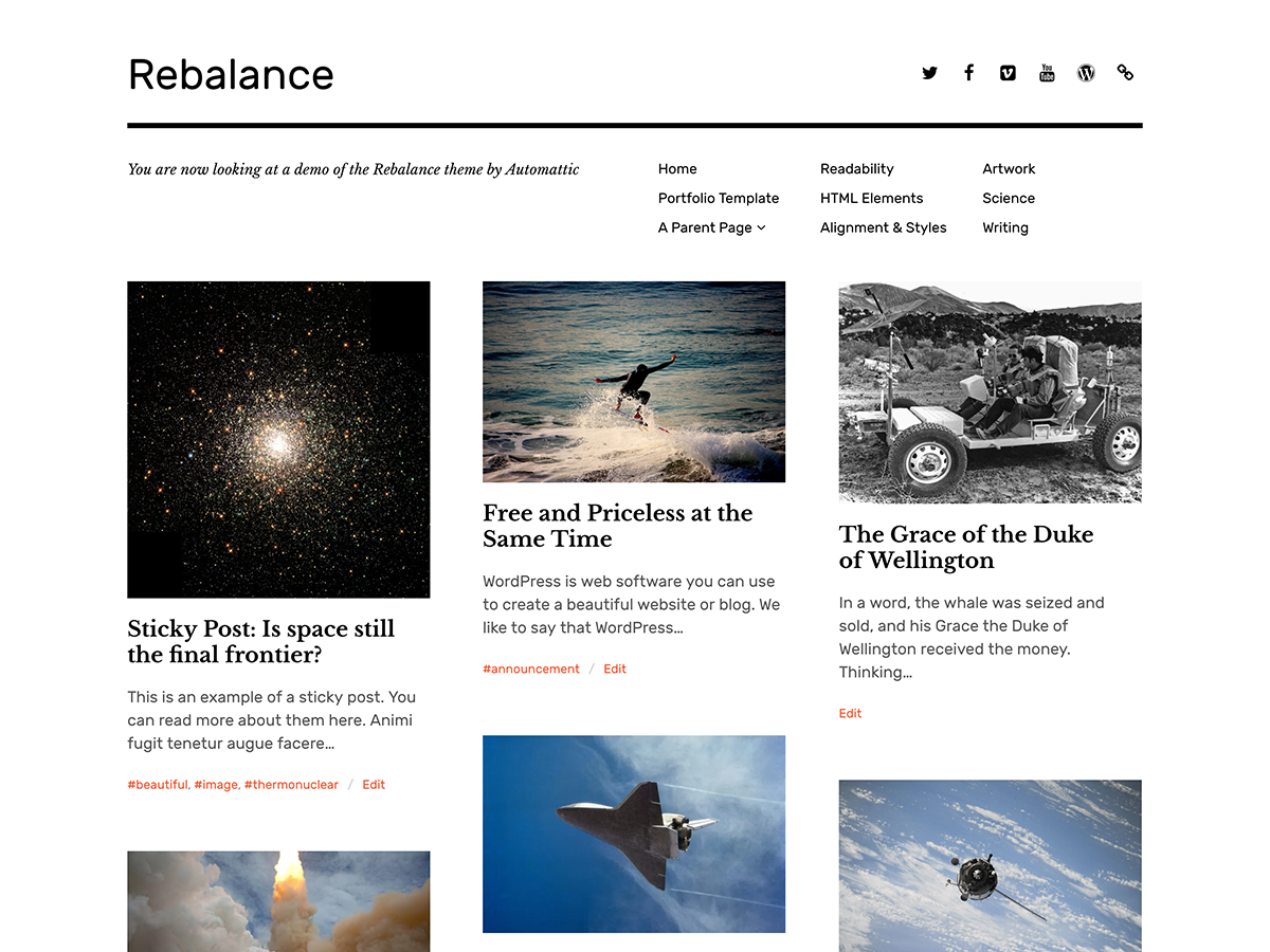 Rebalance Preview Wordpress Theme - Rating, Reviews, Preview, Demo & Download