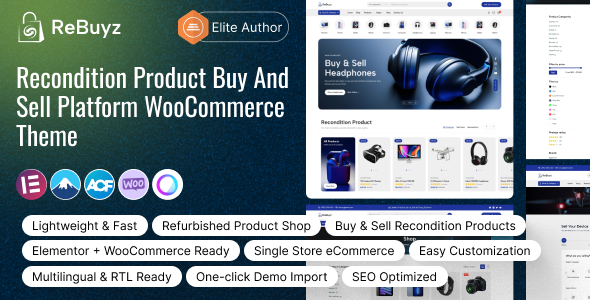 ReBuyz Preview Wordpress Theme - Rating, Reviews, Preview, Demo & Download