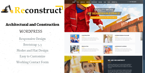 Reconstruct Preview Wordpress Theme - Rating, Reviews, Preview, Demo & Download