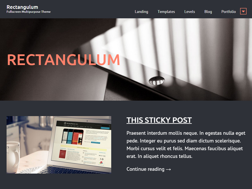 Rectangulum Preview Wordpress Theme - Rating, Reviews, Preview, Demo & Download