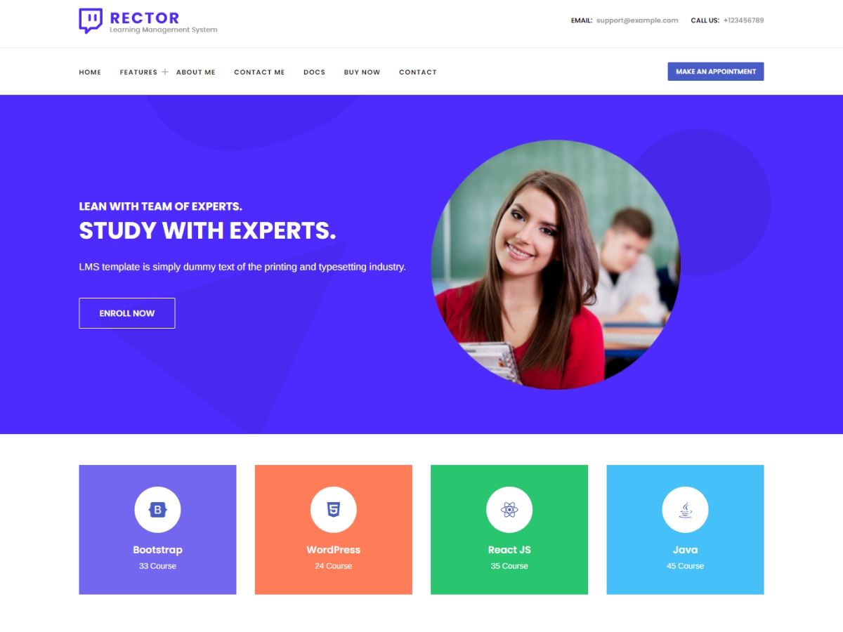 Rector Preview Wordpress Theme - Rating, Reviews, Preview, Demo & Download
