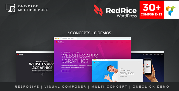 RedRice Preview Wordpress Theme - Rating, Reviews, Preview, Demo & Download